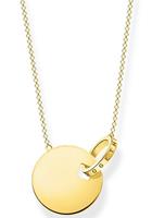 Thomas Sabo Kette mit Anhänger »Together Coin mit Ring gold, KE1947-413-39-L45v«