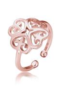 Elli Fingerring »Ornament Cut-Out Blume 925 Silber«