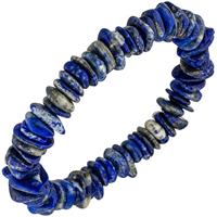 SIGO Armband Lapislazuli blau 19 cm Lapislazuliarmband Edelsteinarmband