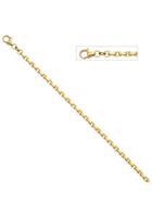 Jobo Goldarmband, Ankerarmband 585 Gold diamantiert 21 cm