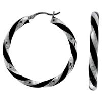 Vivance Creolen »925/- Sterling Silber rhodiniert Lack«