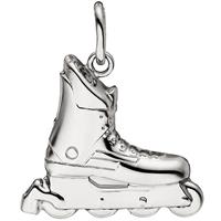 sigo Anhänger Inline-Skate 925 Sterling Silber teil matt Silberanhänger