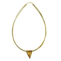 OSTSEE-SCHMUCK Kette mit Anhänger »Gleiter-Classic 29x22 mm Gold 333/000 Bernstein« (2-tlg)