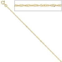 sigo Singapurkette 333 Gelbgold 1,8 mm 42 cm Gold Kette Halskette Goldkette Federring