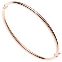 sigo Armreif Armband oval 585 Gold Rotgold Goldarmreif Steckverschluss