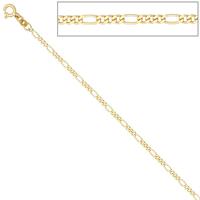 sigo Figarokette 333 Gelbgold 2,3 mm 45 cm Gold Kette Halskette Goldkette Federring