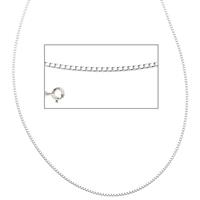 sigo Venezianerkette 925 Sterling Silber 1,2 mm 38 cm Halskette Kette Silberkette
