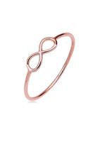 Elli Fingerring »Infinity Unendlichkeit Symbol Zeichen 750 Roségold«