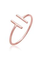 Elli Fingerring »Geo Statement Basic Minimal 750 Roségold«