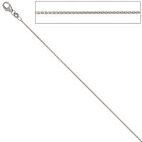 sigo Zopfkette 333 Weißgold 1,0 mm 42 cm Gold Kette Halskette Weißgoldkette Karabiner