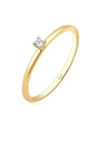 Diamore Diamantring »Verlobung Solitär Diamant (0.02 ct) 585 Gelbgold«