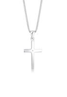 Diamore Collierkettchen »Basic Kreuz Glaube Diamant (0.01 ct) 925 Silber«