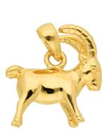 Adelia´s Kettenanhänger »Gold 14 k (585) Sternzeichen Anhänger«, Steinbock 14 k 585 Gelbgold