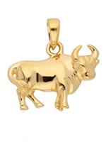 Adelia´s Kettenanhänger »Gold 14 k (585) Sternzeichen Anhänger«, Stier 14 k 585 Gelbgold