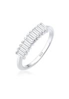 Elli Fingerring »Bandring Geo Rechteck Topas Edelstein 925er Silber«