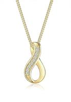 Elli Collierkettchen »Infinity Love Diamant (0.08ct) 375 Gelbgold«