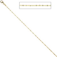 sigo Criss-Cross Kette 333 Gelbgold 1,3 mm 42 cm Gold Halskette Goldkette Karabiner