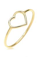 Elli Ring »Herz Trendsymbol 375 Gelbgold«