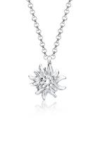 Elli Dames Edelweiss Symbool Hanger Traditioneel Kostuum in 925 Sterling Zilver