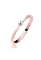 Diamore Ring »Verlobung Solitär Diamant (0.03 ct) 925 Silber«
