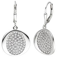 sigo Ohrhänger 925 Sterling Silber 110 Zirkonia Ohrringe Boutons Silberohrringe