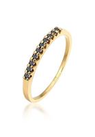 Elli Diamantring »Geo Schwarzer Diamant (0.20 ct) 375 Gelbgold«