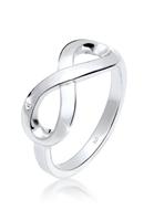 Elli Diamantring »Infinity Ewig Diamant (0.02 ct) 925 Silber«