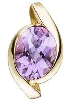 Jobo Kettenanhänger, 333 Gold mit Amethyst