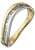 Jobo Goldring, 333 Gold bicolor mit Zirkonia