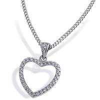 goldmaid Collier Love You 925 Sterlingsilber 33 weiße Zirkonia