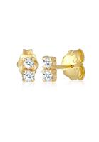 Diamore Paar Ohrstecker »Ohrstecker Duo Diamant (0.12 ct) 375 Gelbgold«