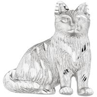 sigo Anhänger Katze 925 Sterling Silber teil matt Silberanhänger Katzenanhänger