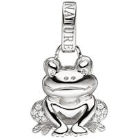 sigo Anhänger Frosch 925 Sterling Silber mit Zirkonia Silberanhänger Kröte