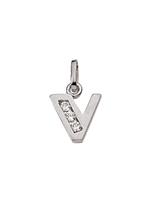 Adelia´s Buchstabenanhänger »Silber 925 Sterling Silver Buchstabenanhänger«, 925 Sterling Silber mit Zirkonia