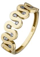 Jobo Fingerring, 333 Gold mit 9 Zirkonia