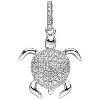 sigo Anhänger Schildkröte 925 Sterling Silber mit Zirkonia Schildkrötenanhänger