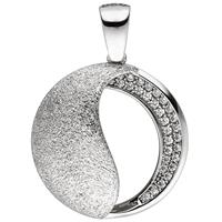 SIGO Anhänger 925 Sterling Silber eismatt 30 Zirkonia Silberanhänger