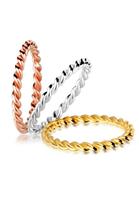 Elli Dames Tri-Colour Set Basic in 925 Sterling Zilver Zilver