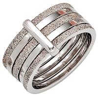 SIGO Damen Ring breit 925 Sterling Silber rhodiniert Silberring