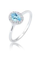 Elli Diamantring »Verlobungsring Topas Diamant (0.16 ct) 925 Silber«