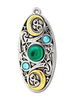 Adelia´s Amulett »Mythische Kelten Talisman«, Mond Schild - Für Klarheit und Besinnung