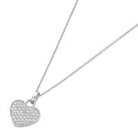 Smart Jewel Herzkette »Herz mit Zirkonia, Silber 925«