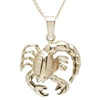 OSTSEE-SCHMUCK Kette mit Anhänger »Tierkreiszeichen Skorpion Gold 333/000,« (2-tlg)