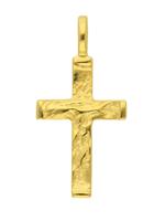 Adelia´s Kettenanhänger »Gold 14 k (585) Kreuz Anhänger«, 14 k 585 Gelbgold