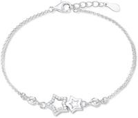 amor Armband voor dames, 925 Sterling zilver, zirkonia synth. | ster