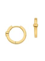 Adelia´s Paar Creolen »Gold 8 k (333) Ohrringe - Creolen«, Herz 8 k 333 Gelbgold Ø 1.4 cm