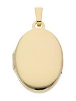 Adelia´s Kettenanhänger »Gold 14 k (585) Medaillon Anhänger«, 14 k 585 Gelbgold