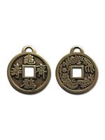 Adelia´s Amulett »Alte Symbole Talisman«, Chinesische Glücksmünze - Für Reichtum, Vermögen, Erfolg