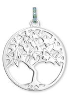 Thomas Sabo Kettenanhänger »Tree of Love, PE826-348-7«, mit synth. Korund und Glassteinen