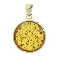 OSTSEE-SCHMUCK Kettenanhänger »Frouke 24 mm Gold 333/000 Bernstein« (1-tlg)